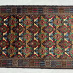 Caucasian Kazak Geometric Area Rug