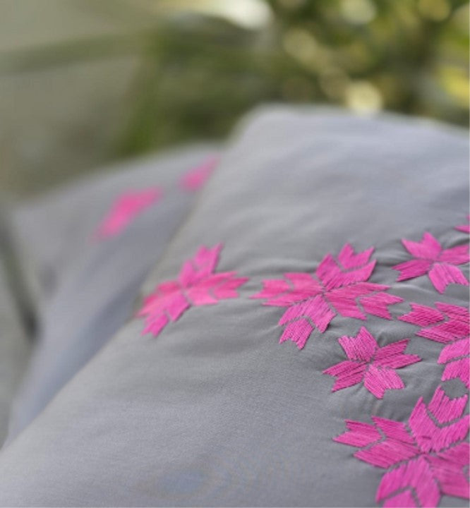 Floral Greige Cushion