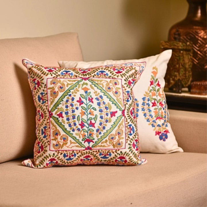 Kaleidoscope Folk Art Cushion