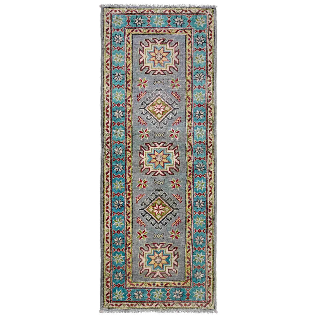 Caucasian Star Medallion Runner Rug