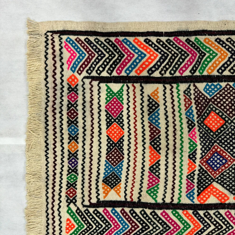 Nomadic Chevron Striped Kilim Runner