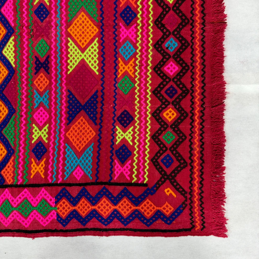 Tribal Striped Zig-Zag Kilim Runner