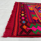 Nomadic Chevron Striped Kilim Runner