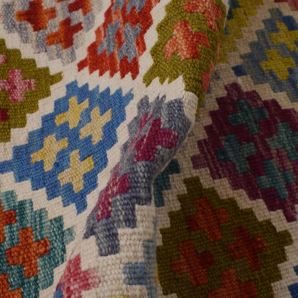 Harlequin Diamond Tile Kilim Runner