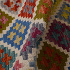 Harlequin Diamond Tile Kilim Runner