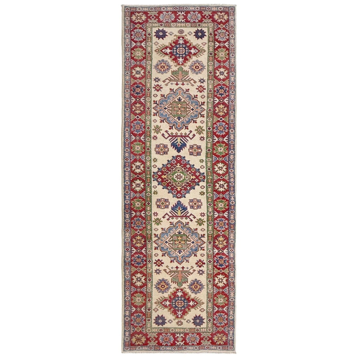 Shirvan Geometric Diamond Medallion Runner Rug