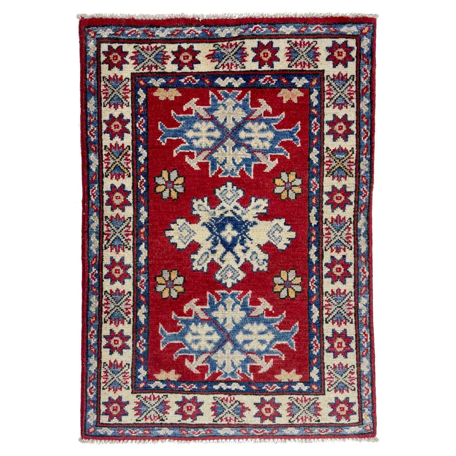 Red Color Kazak Rug