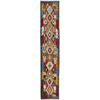 Multicolor Tribal Flatweave Accent Kilim