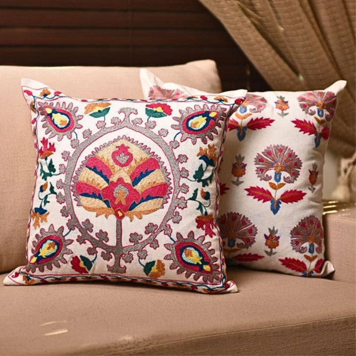 Suzani Crown Medallion Cushion