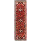 Antique Persian Heriz Medallion Runner