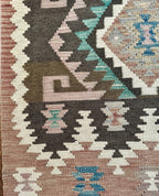 Brown Tribal Flatweave Kilim