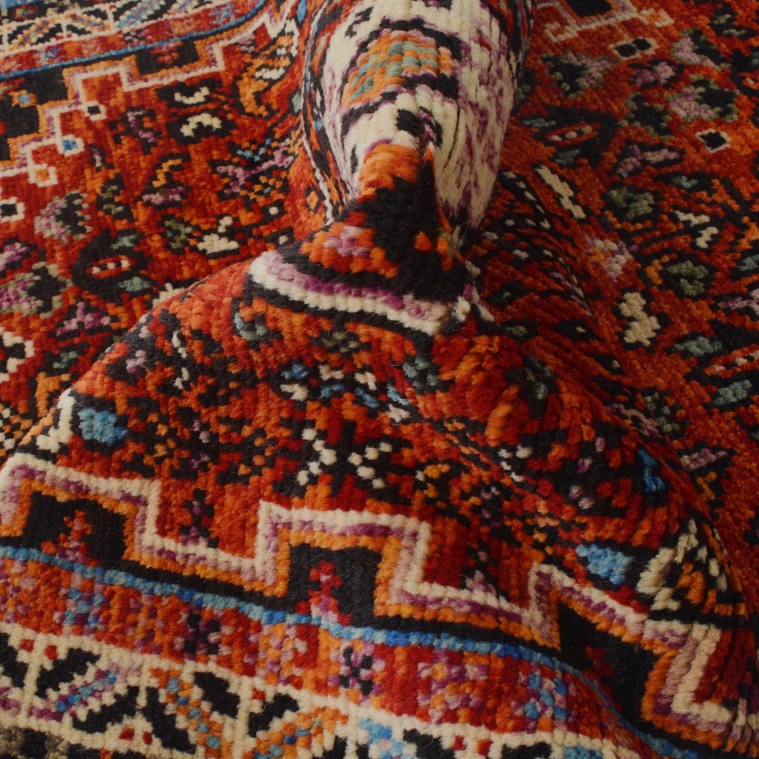 Antique Persian Heriz Medallion Runner