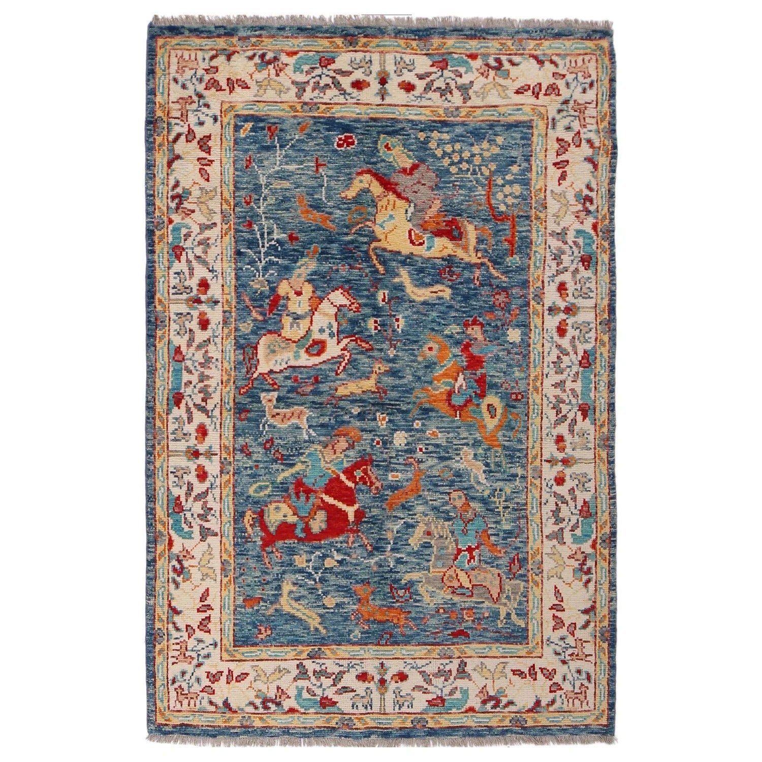 Equestrian Hunting Scene Wall Hanging