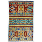 Poly-Chrome Striped Entryway Rug