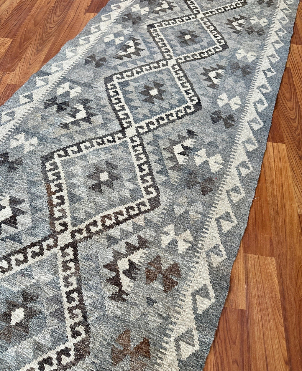 Striped Diamond Medallion Kilim