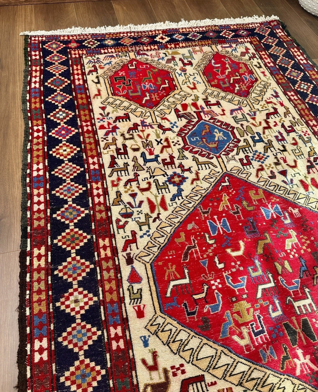 Persian Shiraz Zoomorphic Kilim