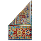 Poly-Chrome Striped Entryway Rug