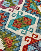 Anatolian Hexagonal Medallion Kilim Runner