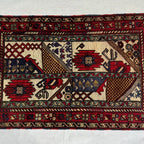 Handmade Gul Barjasta Afghan Wool Rug