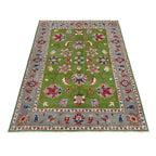 Antique Persian Sultanabad Floral Area Rug