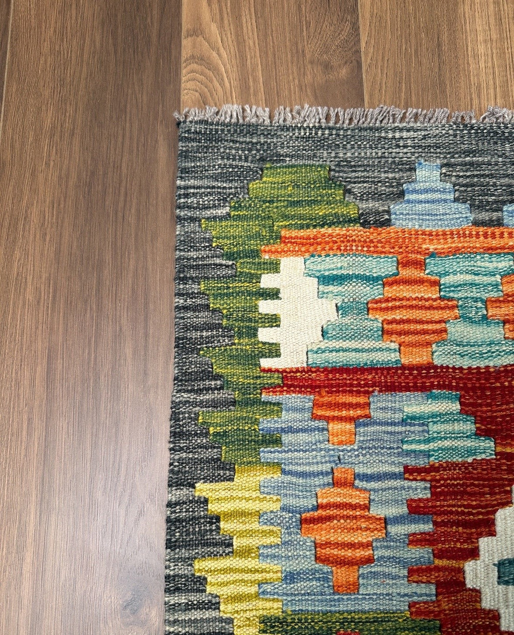 Kazak Diamond Medallion Kilim