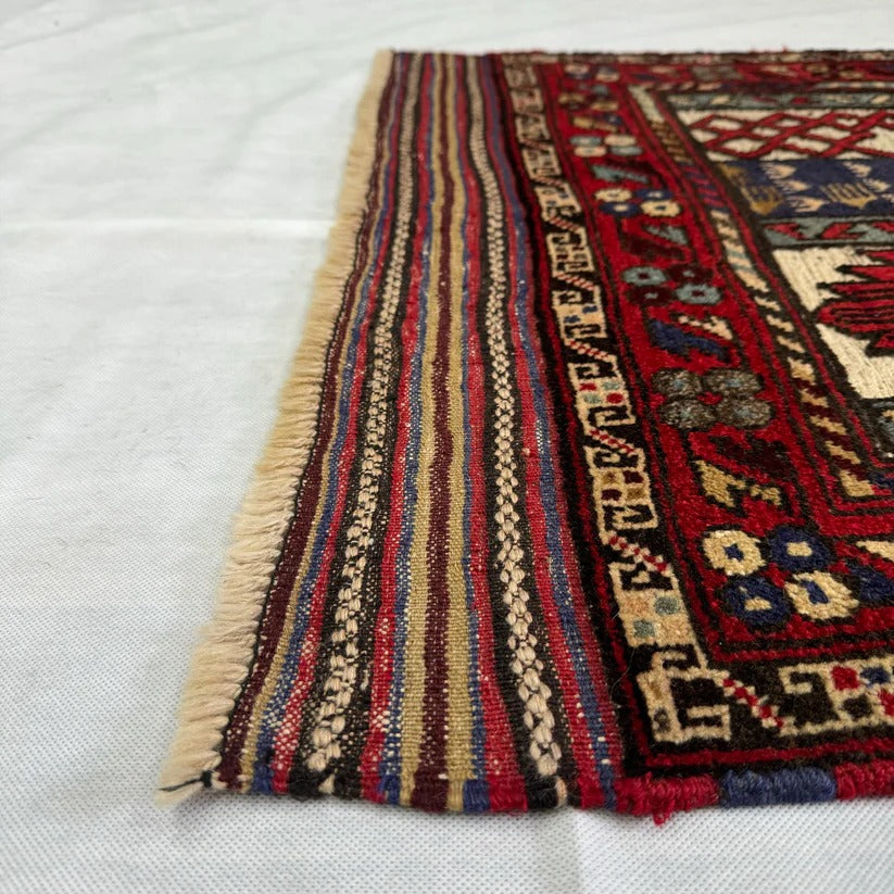 Handmade Gul Barjasta Afghan Wool Rug