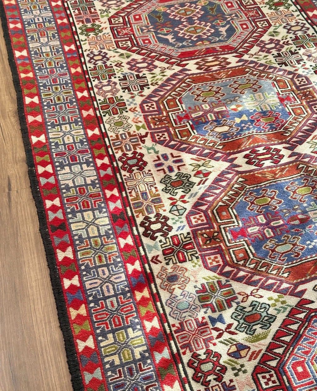 Persian Shiraz Tribal Medallion Kilim