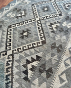 Striped Diamond Medallion Kilim