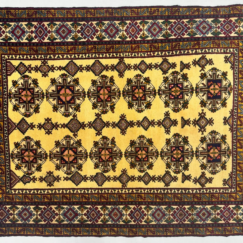 Afghan Wool Rug Baluchi Aqsi