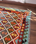 Harlequin Diamond Grid Kilim