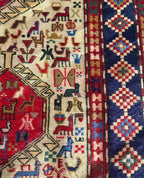 Persian Shiraz Zoomorphic Kilim
