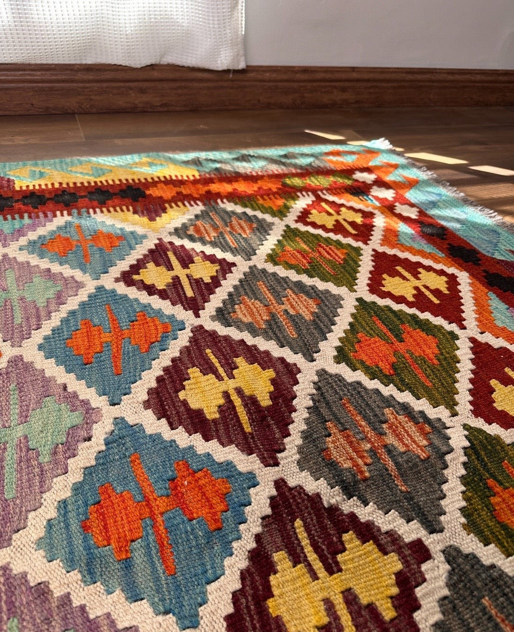 Harlequin Diamond Grid Kilim