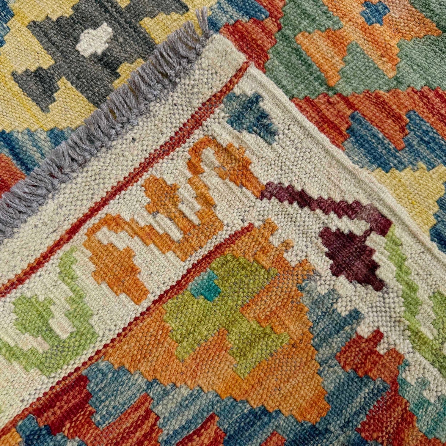 All-Over Diamond Pattern Kilim