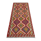 Tribal Diamond Lattice Kilim Runner