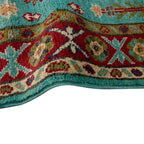 Turquoise Blue & Crimson Runner