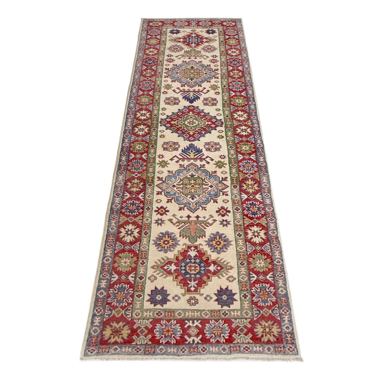 Shirvan Geometric Diamond Medallion Runner Rug