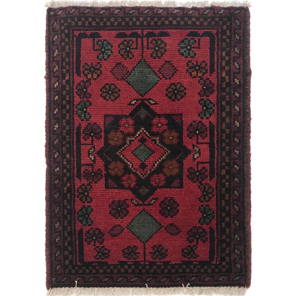 Afghan Floral Entryway Mat