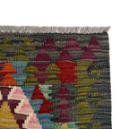Multicolor Tribal Flatweave Accent Kilim