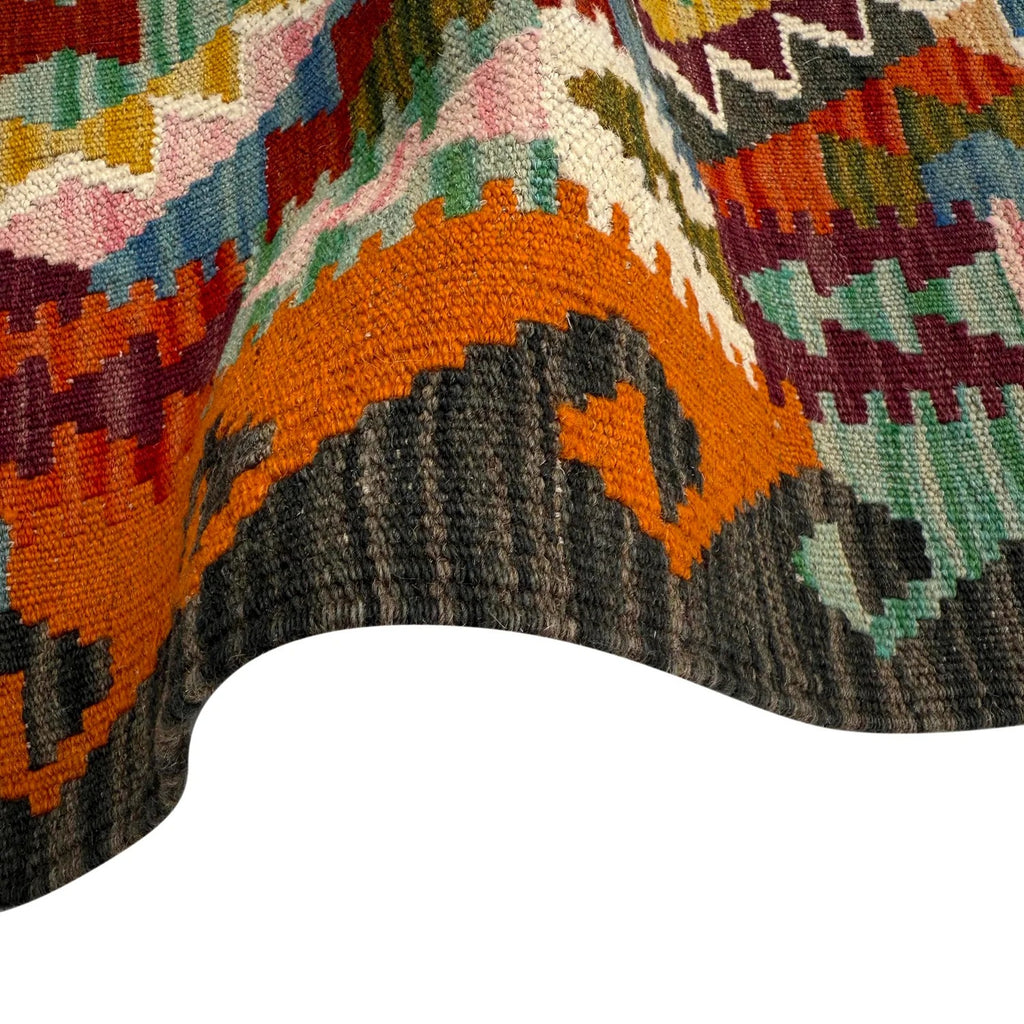 Multicolor Tribal Flatweave Accent Kilim